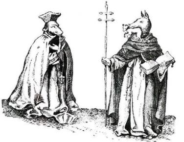 Карикатура на виникнення Ордену єзуїтів